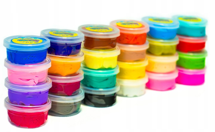 CLAYDOLL PIANKOLINA MASA PLASTYCZNA 24 sztuki BIG BOX + AKCESORIA + WALIZKA