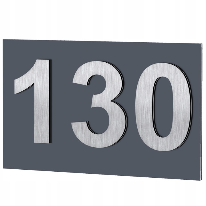 WYPUKŁY NUMER NA DOM | TABLICZKA ADRESOWA Z NUMEREM DOMU / MIESZKANIA