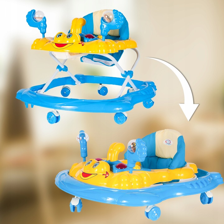 JEŹDZIK CHODZIK DLA DZIECI REGULACJA WYSOKOŚCI Z BLOKADĄ DO NAUKI CHODZENIA