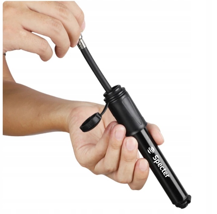 Pompka do piłki roweru ręczna mała uchwyt na ramę aluminium 7bar SPECTER