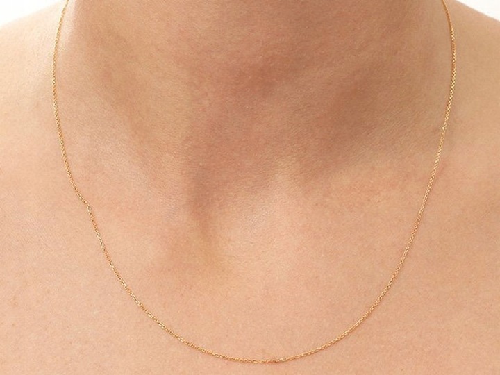 Złoty łańcuszek 375 splot ankier 45cm klasyczny Komunia Chrzest pamiątka