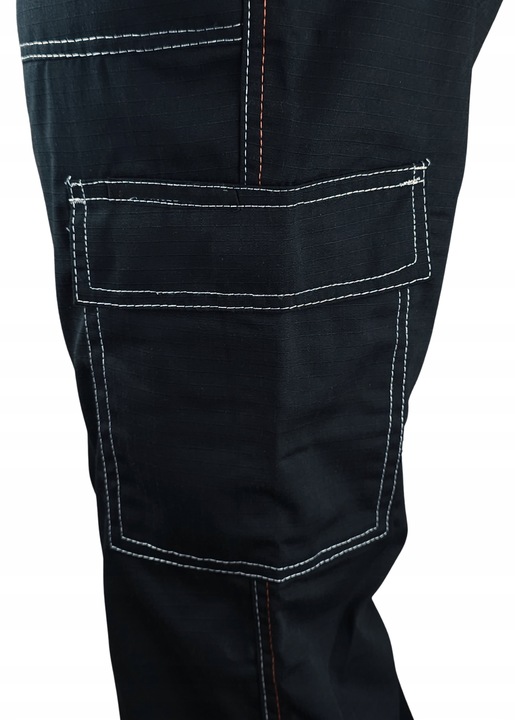 Spodnie ROBOCZE męskie BHP MOCNE ochronne WZMACNIANE RIP-STOP na rozdarcia