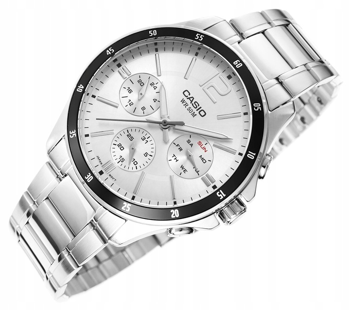 ZEGAREK MĘSKI CASIO ELEGANCKI DO KOSZULI GARNITURU NA RĘKE BRANSOLECIE BOX