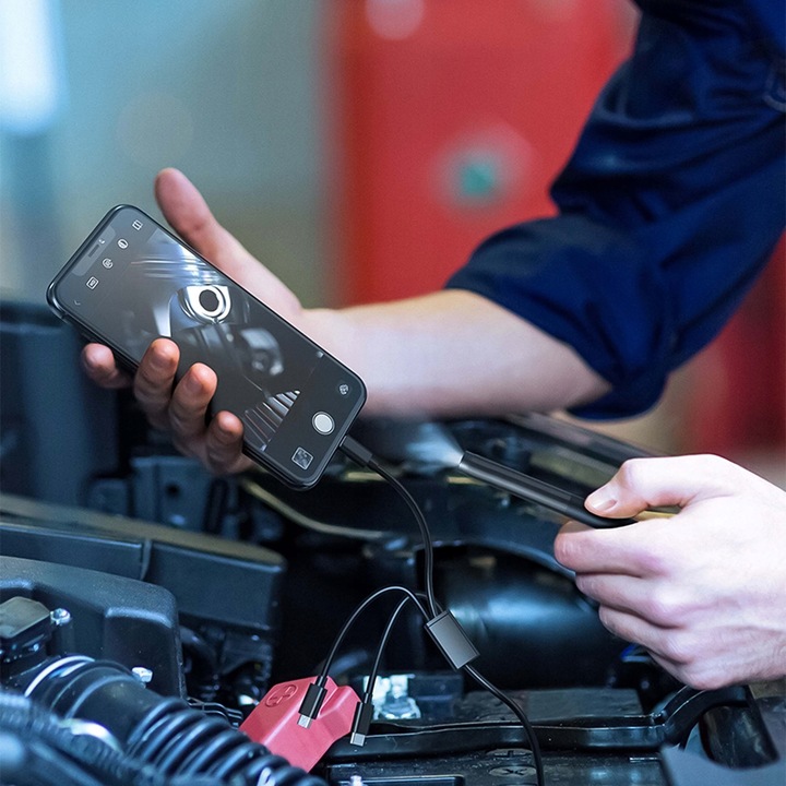 Endoskop Kamera Inspekcyjna do Telefonu Android Aplikacja LED USB Typ-C 3M