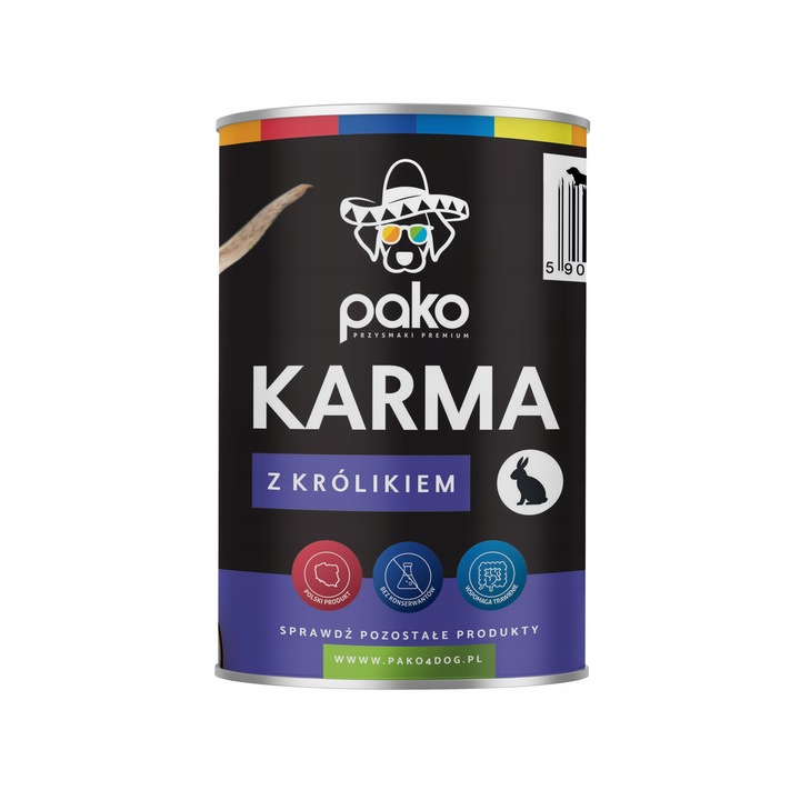 MOKRA KARMA DLA PSA PUSZKA PREMIUM PAKO 24 X 400 MIX 4 SMAKÓW