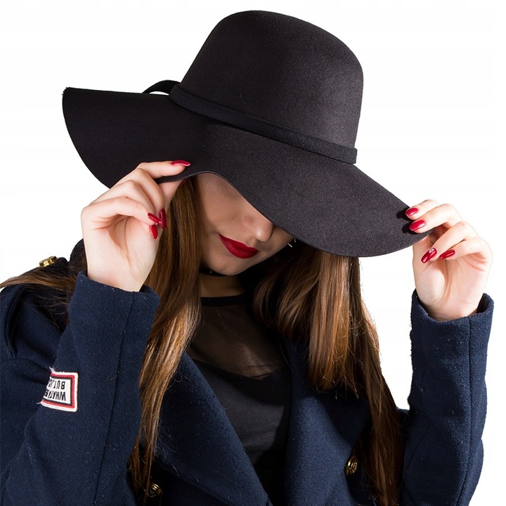 Modny Kapelusz damski filcowy