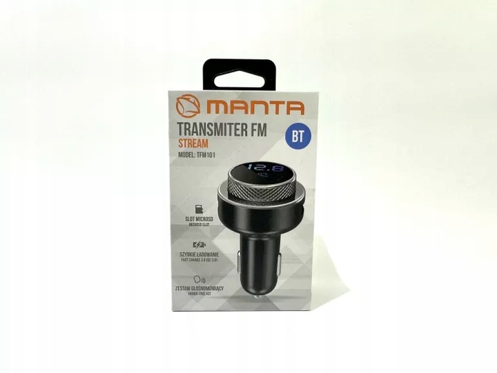 Transmiter FM MANTA Stream TFM101 BT