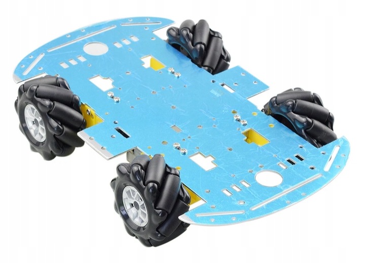 Zestaw 4 kół koła robota łazika Mecanum wielokierunkowe 80mm + 4x silnik DC