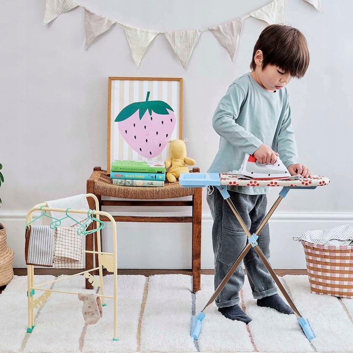 ŻELAZKO Z DESKĄ DO PRASOWANIA DLA DZIECI ZESTAW + SUSZARKA 60 CM CASDON