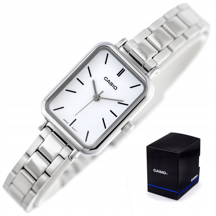 ZEGAREK DAMSKI CASIO LTP-V009 srebrny bransoletka + BOX + GRAWER
