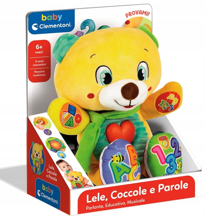 Zabawka dla dzieci pluszak Interaktywny Misiek Lelek 2.0 Clementoni