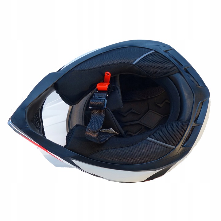 KASK MOTOCYKLOWY CROSS HORN ENDURO QUAD POD INTERKOM+ GOGLE KOMINIARKA XS