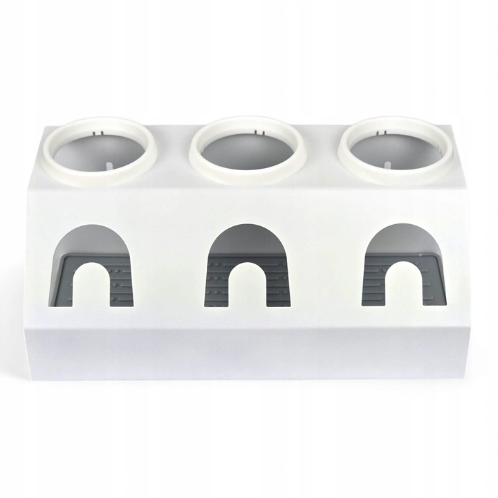 OCIEKACZ STOJAK METALOWY BIAŁY NA 3 BUTELKI DO SATURATORA SODASTREAM BRITA