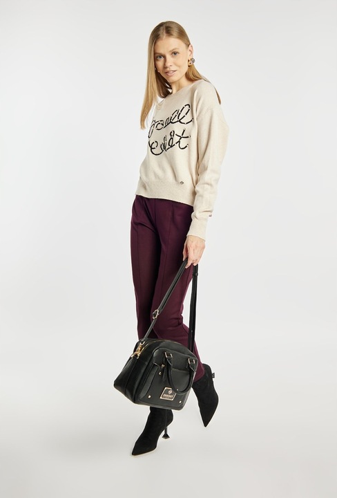 Monnari Kuferek Do Ręki Na Ramię Klasyczna Torba Torebka Damska Czarna