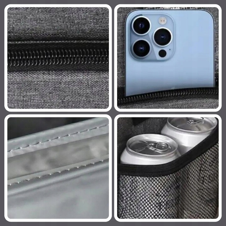 Torba Termiczna ŚNIADANIOWA duża na śniadanie jedzenie napoje LUNCH BOX