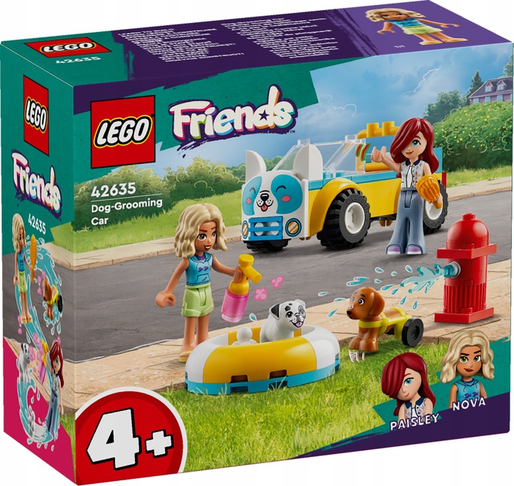 PREZENT LEGO dla 4, 5 latki FRIENDS 42635 Samochód do pielęgnacji psów +