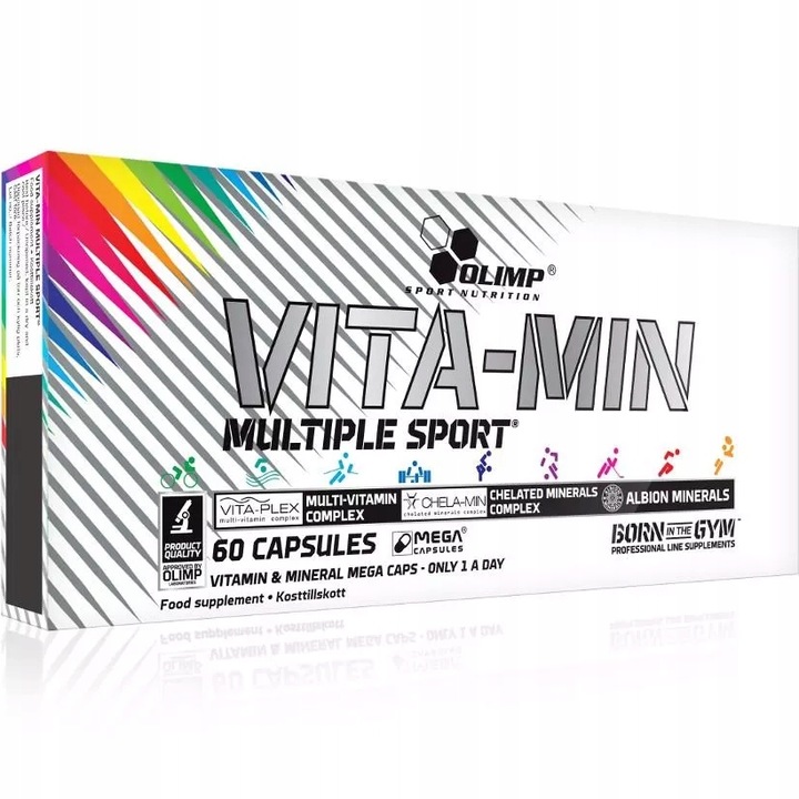 OLIMP WITAMINY VITA-MIN MULTIPLE SPORT 240k MINERAŁY MAGNEZ WITAMINA D CYNK