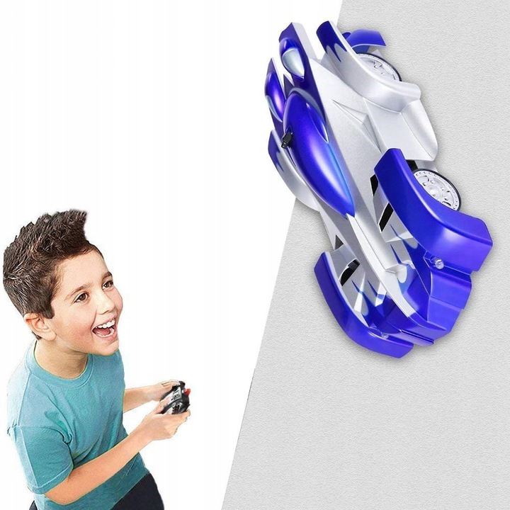 AUTO JEŻDŻĄCE PO ŚCIANIE SAMOCHÓD NA PILOT ZDALNIE STEROWANY LED DLA DZIECI