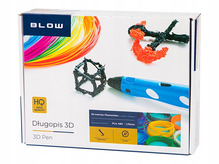 ZESTAW MAGICZNY DŁUGOPIS 3D PEN DRUKARKA STOJAK + WKŁADY DLA DZIECI 65M