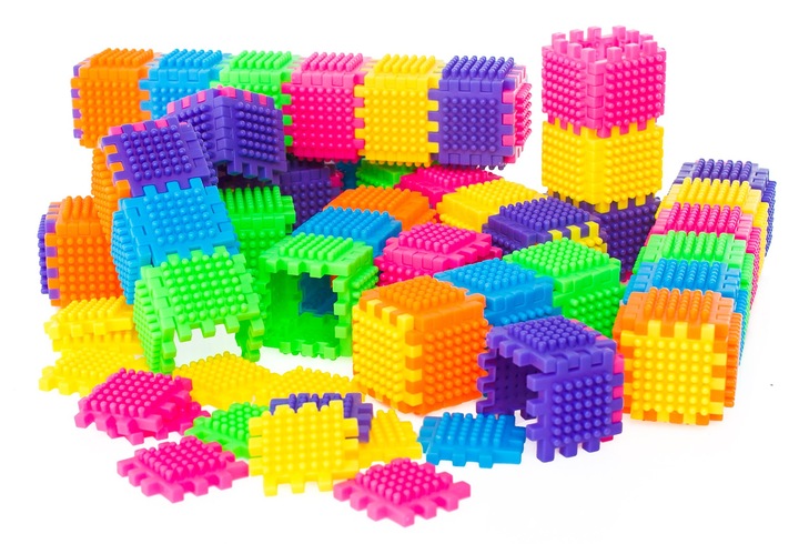 PRZESTRZENNE KLOCKI KONSTRUKCYJNE WAFLE 182 szt.