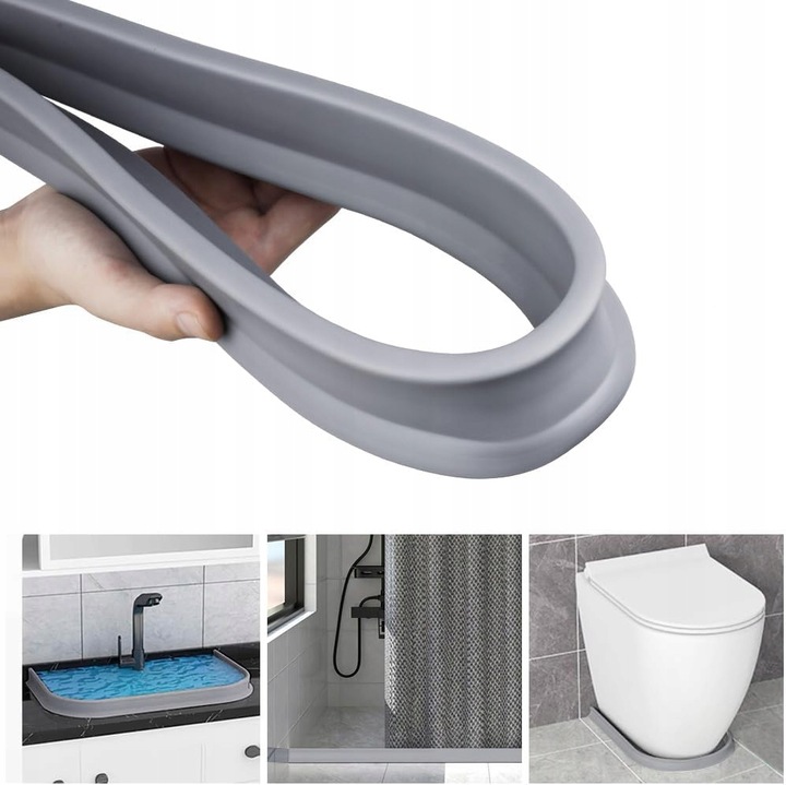 Próg prysznicowy Bariera Zapora wodna 200cm / 2m 50x30mm - SZARY