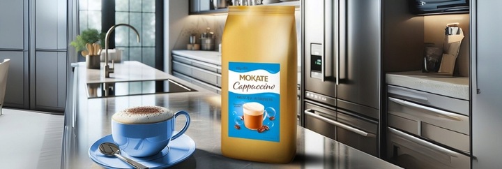 Napój Kawowy Kawa Cappuccino z Pianką Magnez + Witamina B6 800g Mokate