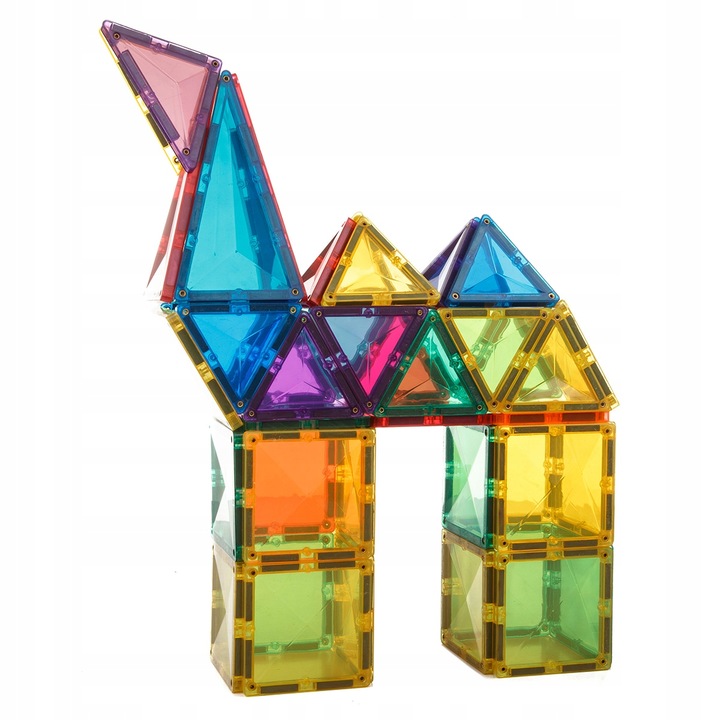 KLOCKI MAGNETYCZNE DUŻE konstrukcyjne Magtiles 32