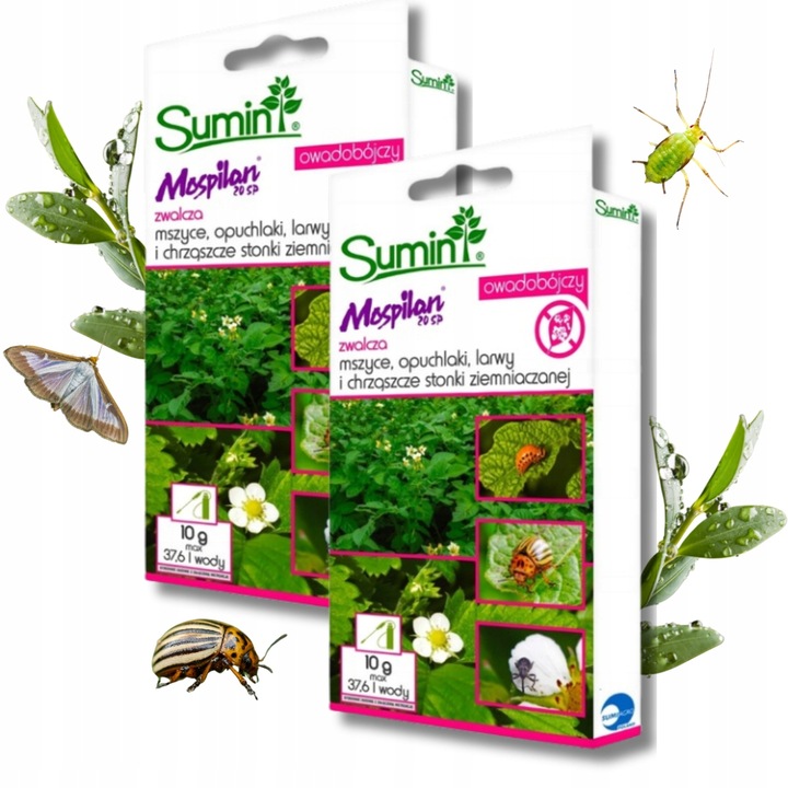 MOSPILAN 20SP Zwalcza Szkodniki Środek OWADOBÓJCZY Mszyca Opuchlaki Larwyx2