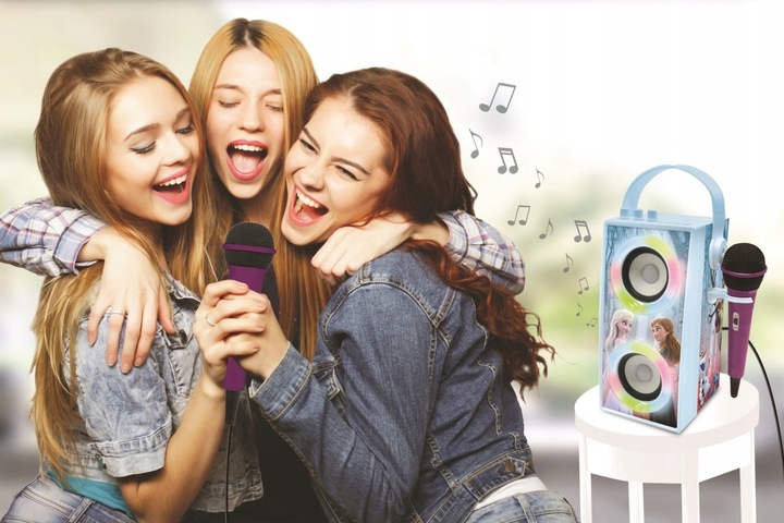 Kraina Lodu 2 Głośnik Karaoke LED Mic Bluetooth