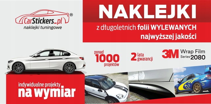 Naklejki BMW Performance JAKOŚĆ! FOLIA WYLEWANA