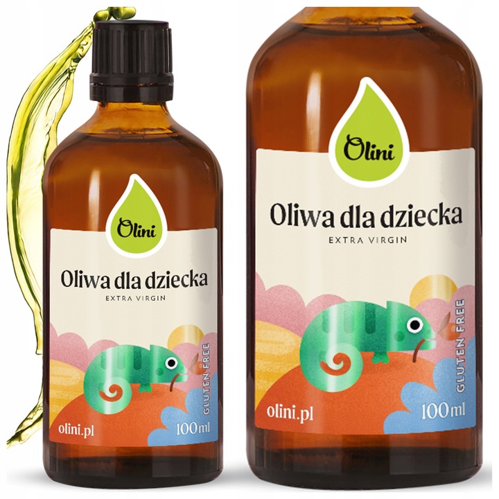 Oliwa z oliwek dla dzieci 100 ml Tłoczona na zimno, nierafinowana