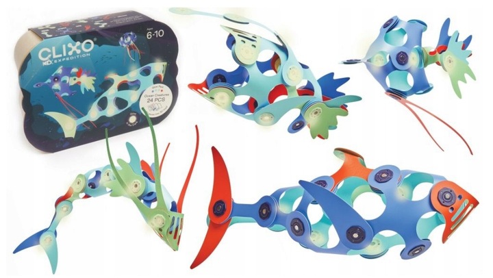 CLIXO CL-8099 OCEAN -Podwodny świat Kreatywne klocki magnetyczne Nowość USA