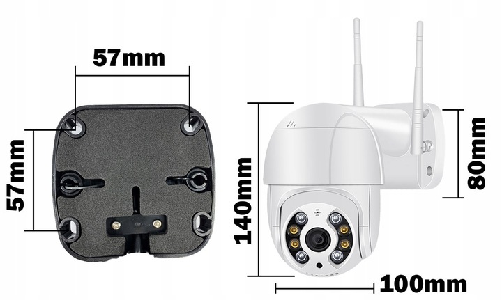 Kamera obrotowa zewnętrzna 4K UHD 8MP WIFI ICSEE