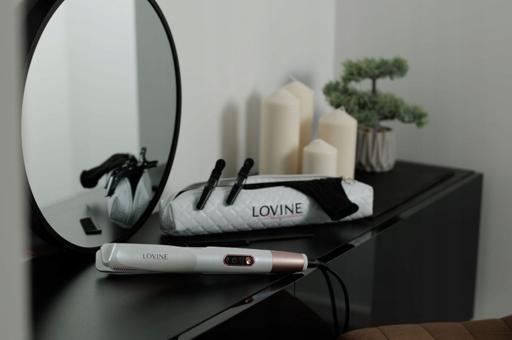 PROSTOWNICA LOKÓWKA DO WŁOSÓW 2w1ceramiczna LOVINE