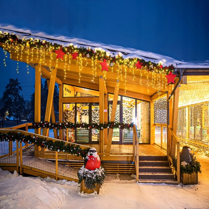 LAMPKI ZEWNĘTRZNE SOPLE CHOINKOWE 500 LED ŚWIATEŁKA ŚWIĄTECZNE +FLASH 22.5M