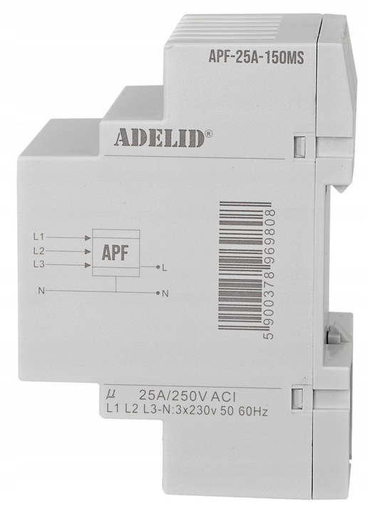 AUTOMATYCZNY PRZEŁĄCZNIK FAZ 230V 25A 150MS