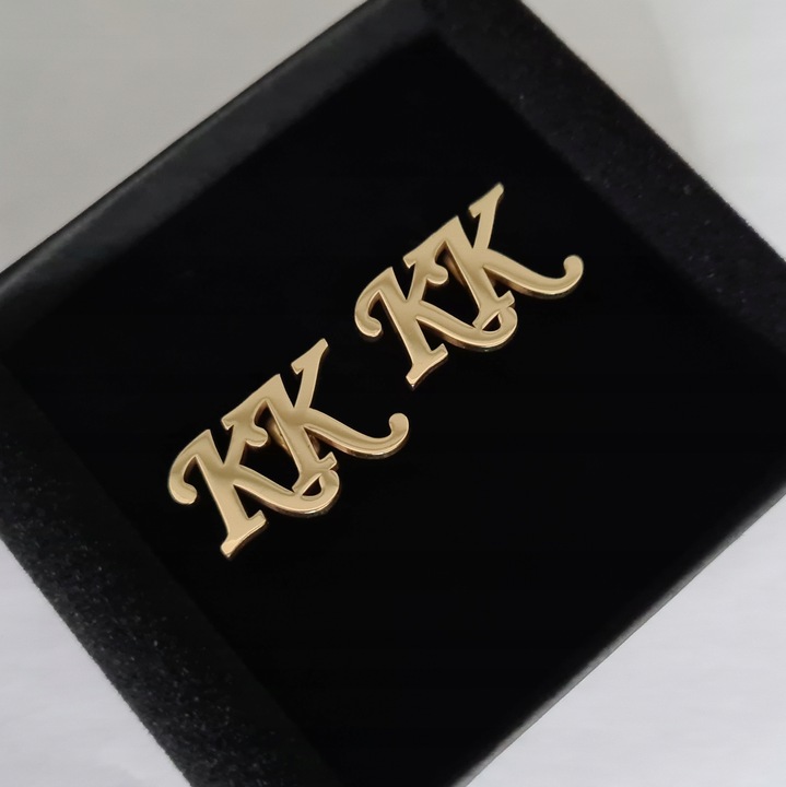 spinki do mankietów z Twoimi Inicjałami - mosiądz