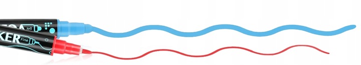 MARKERY AKRYLOWE PISAKI FLAMASTRY Z FARBĄ 36szt DWUSTRONNE WODOODPORNE