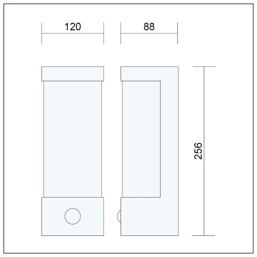 LAMPA Z CZUJNIKIEM RUCHU I ZMIERZCHU KINKIET ZEWNETRZNY DO LED E27