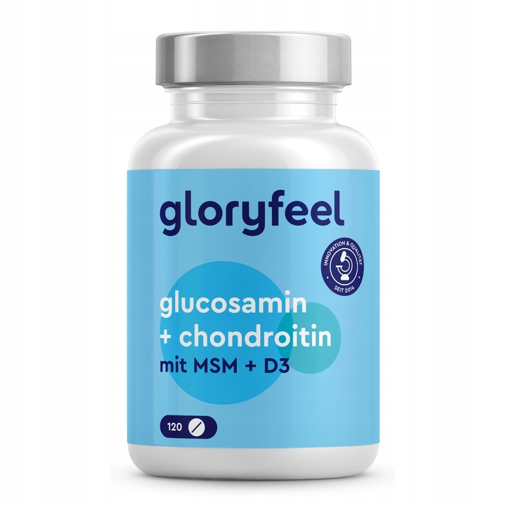 GLUKOZAMINA CHONDROITYNA MSM KOMPLEKS i witamina D3 120 tabs. gloryfeel
