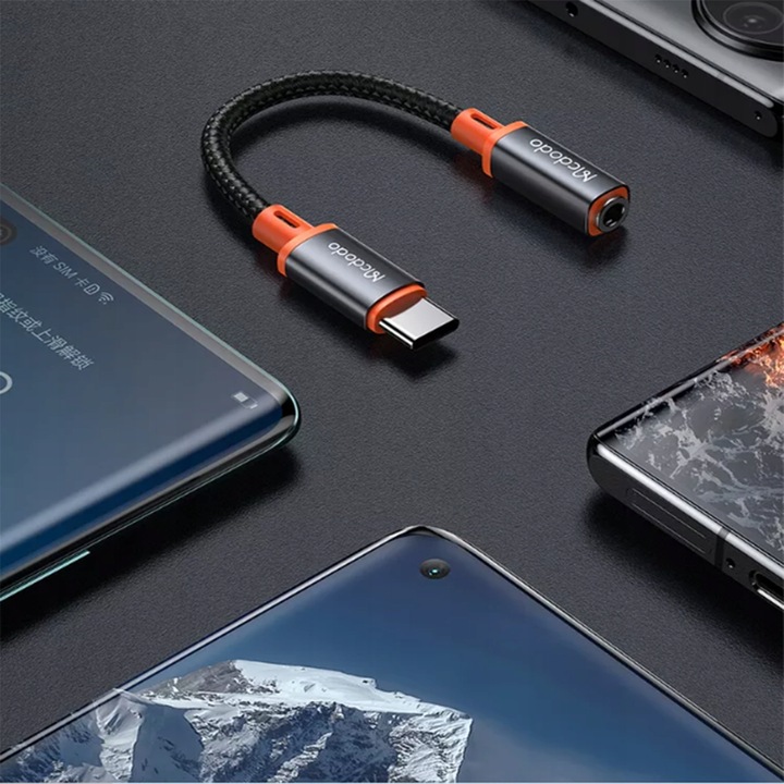 PRZEJŚCIÓWKA ADAPTER USB C MINI JACK Z DAC MCDODO