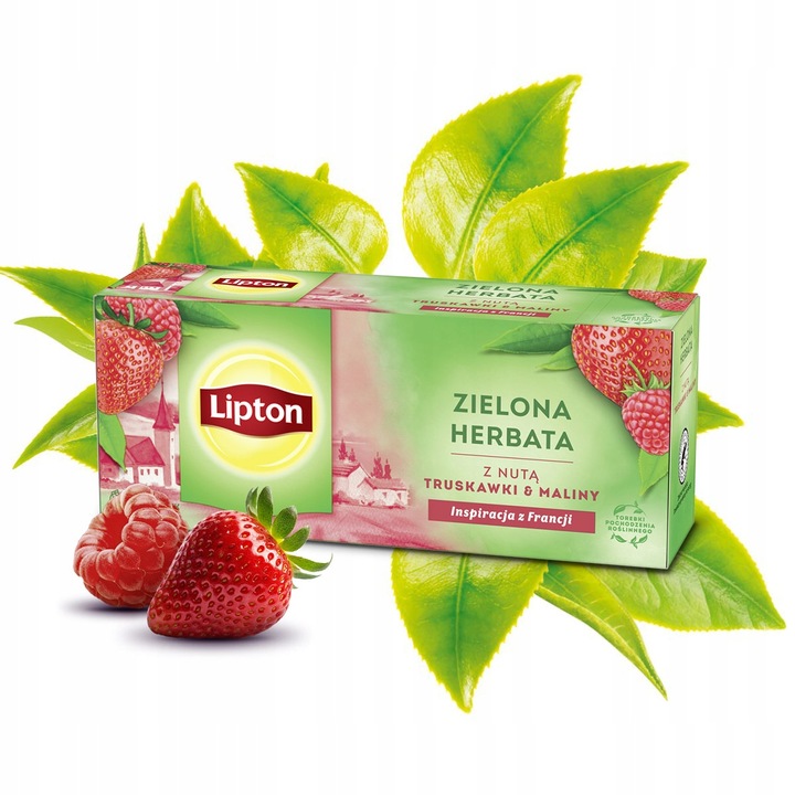 Zestaw Lipton Herbata zielona ekspresowa mix smaków 5x20 torebek + GRATIS