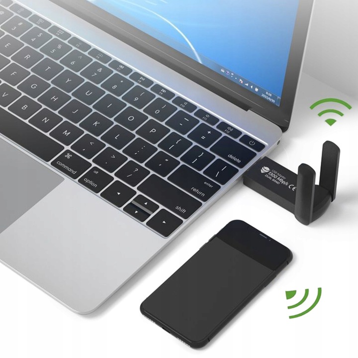 1300Mbps ZEWNĘTRZNA Karta Sieciowa WI-FI Adapter USB 3.0 DUAL 2 Anteny 5GHz