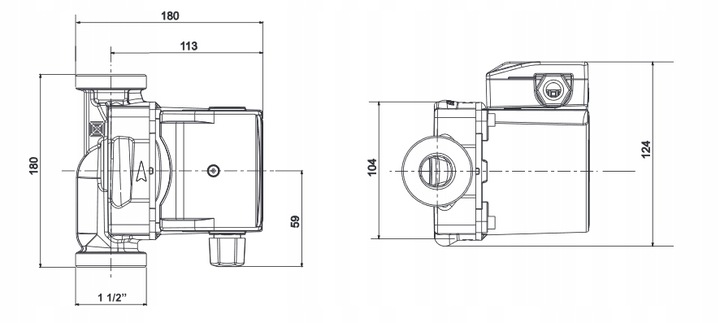 POMPA OBIEGOWA do c.o. LESZNO LFP EPCO 2w1 25/40-70Z
