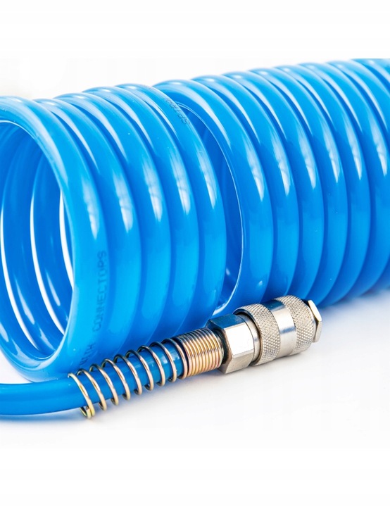 WĄŻ DO KOMPRESORA SPIRALNY 8*12MM 15M BLACK