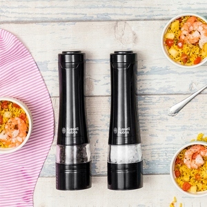 ZESTAW DWÓCH ELEKTRYCZNYCH MŁYNKÓW DO PIEPRZU I SOLI RUSSEL HOBBS