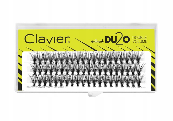 Clavier Rzęsy Kępki Du2o Double Volume 12mm 0,10 C