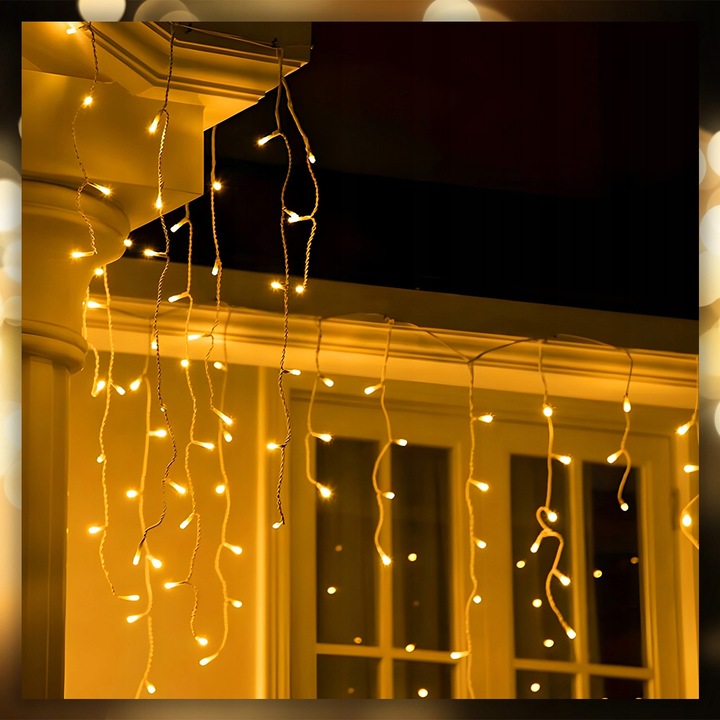 SOPLE LAMPKI CHOINKOWE ŚWIATEŁKA 300 LED 14,5M GRUBY KABEL FLASH ZEWNĘTRZNE