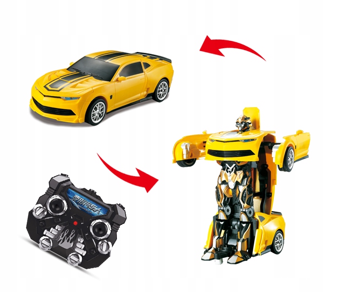 STEROWANY ROBOT SAMOCHÓD AUTOBOT 2w1 AUTO z transformacją USB Akumulator