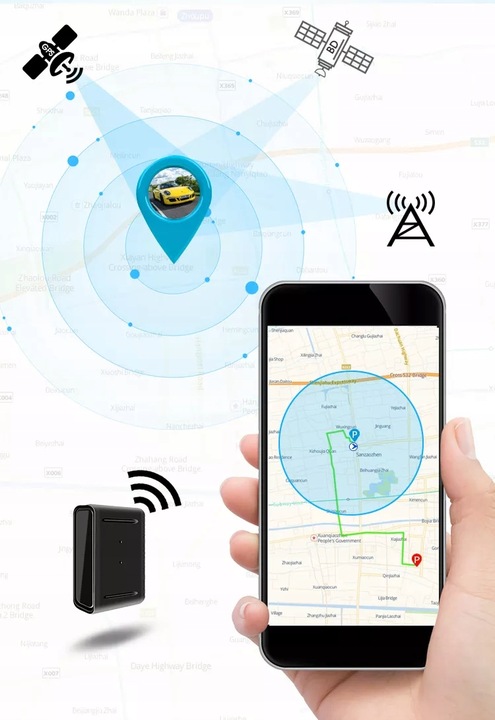 LOKALIZATOR GPS GT20A 1500mAh 15 DNI MAGNES PODSŁUCH APP BEZ ABONAMENTU